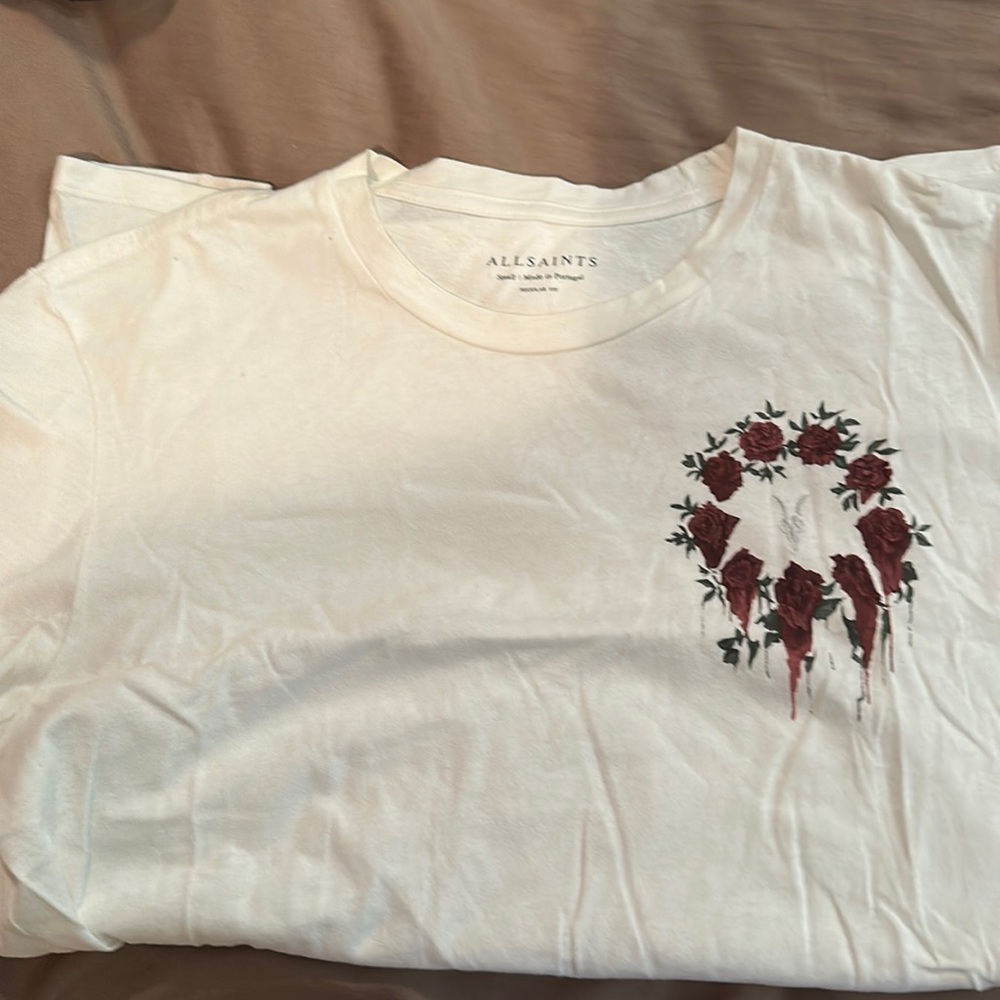 All Saints “CEREMONY” Line T shirt. Outgrew/cleaning closet